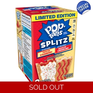 Pop Tarts Splitz Frosted Strawberry & Drizzled Cheesecake 400g